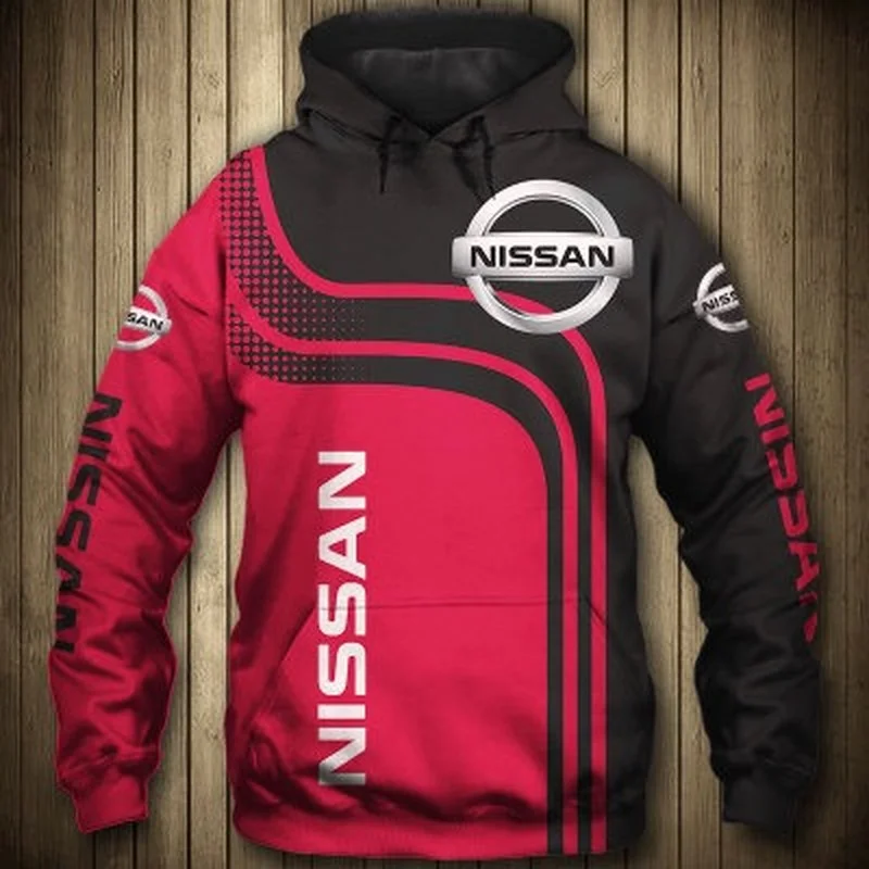 

2021 New Spring Autumn Men's hoodies Nissan car Logo Printed Fashion high quality Men's clothes pullovers casual Sportswear