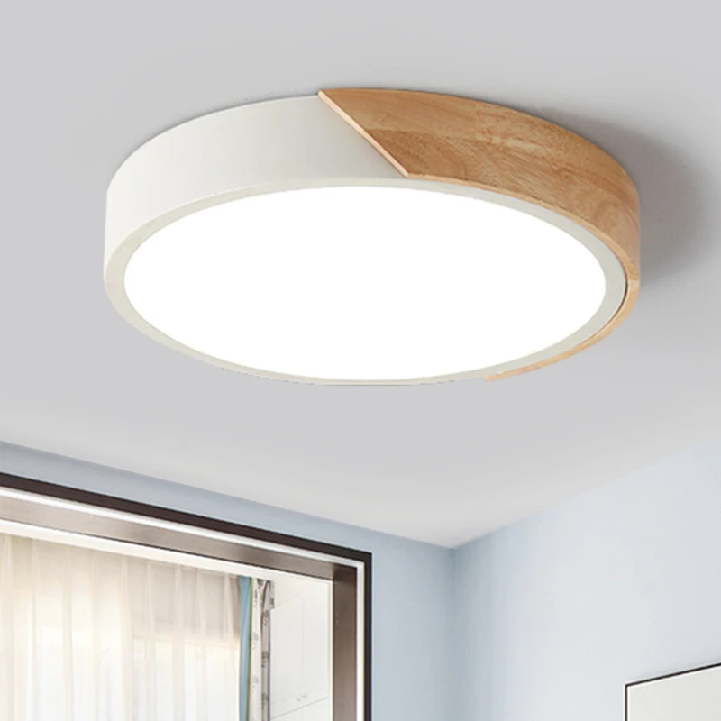 $38.06 Nordic Macaron Creative Personality Bedroom Round Lamp Simple Modern Ceiling Lamp Living Room Ceiling Lamp Led Lamp