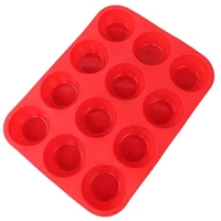 newly silicone muffin cupcake baking pan non stick microwave mold tray for kitchen fif66