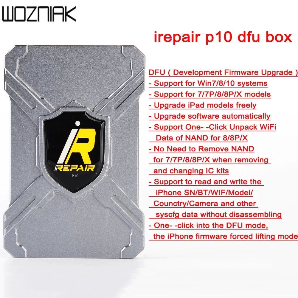 IRepair BOX P10 ID неудаляемый жесткий диск DFU для чтения изменение серийный номер IPHONE 7 7P