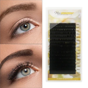 Ресницы норковые, 16 рядов, 8-15 мм, объемное наращивание ресниц