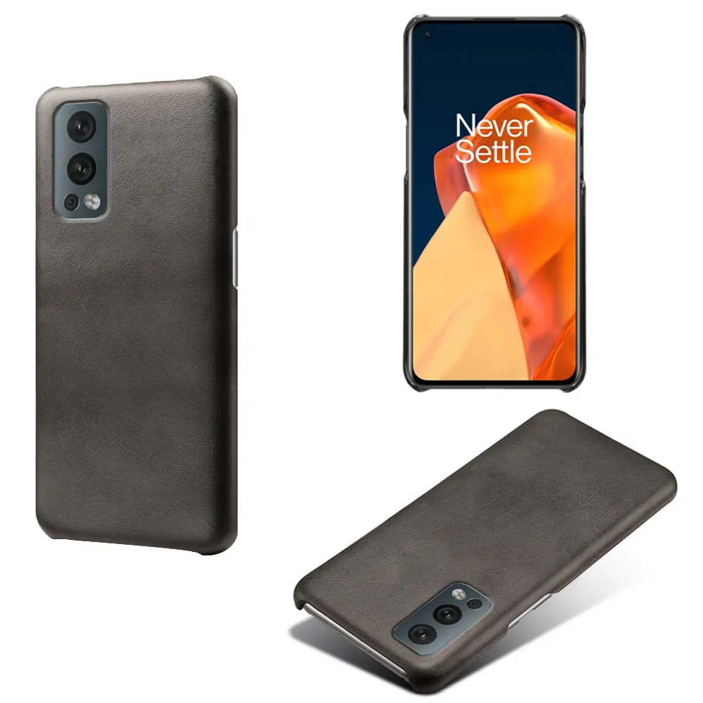 

For OnePlus Nord 2 5G 9 9R 8 8T 7 7T Pro Funda Luxury Slim Vegan Leather Case For One Plus Nord N10 2 CE N200 5G N100 6 6T 5 5T
