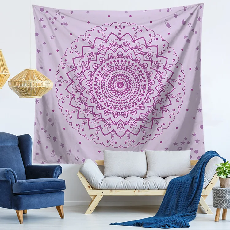 

Modern Style Creative Mandala Series Printed Household Tapestry Wall Hanging Beach Towel Beach Sitting Carpet