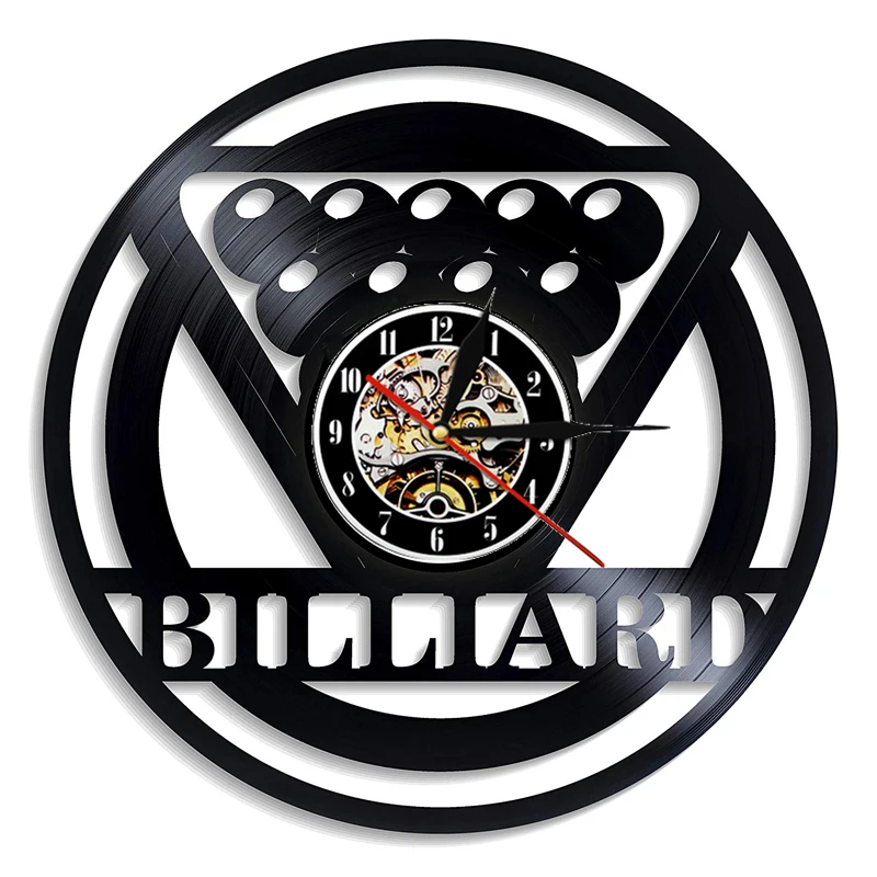 Боулинг Спорт настенные часы клуб украшение стены Винтаж Виниловая пластинка