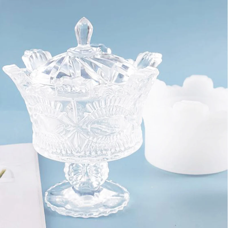 Чашка с короной силиконовая форма ящик для хранения ювелирных изделий