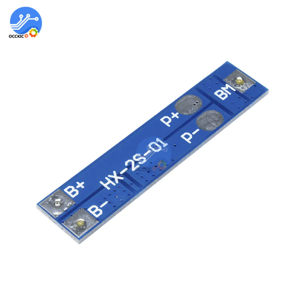 Защитная плата BMS 2S 5A 7 4 V 8 18650 Li ion зарядное устройство PCM балансир батареи