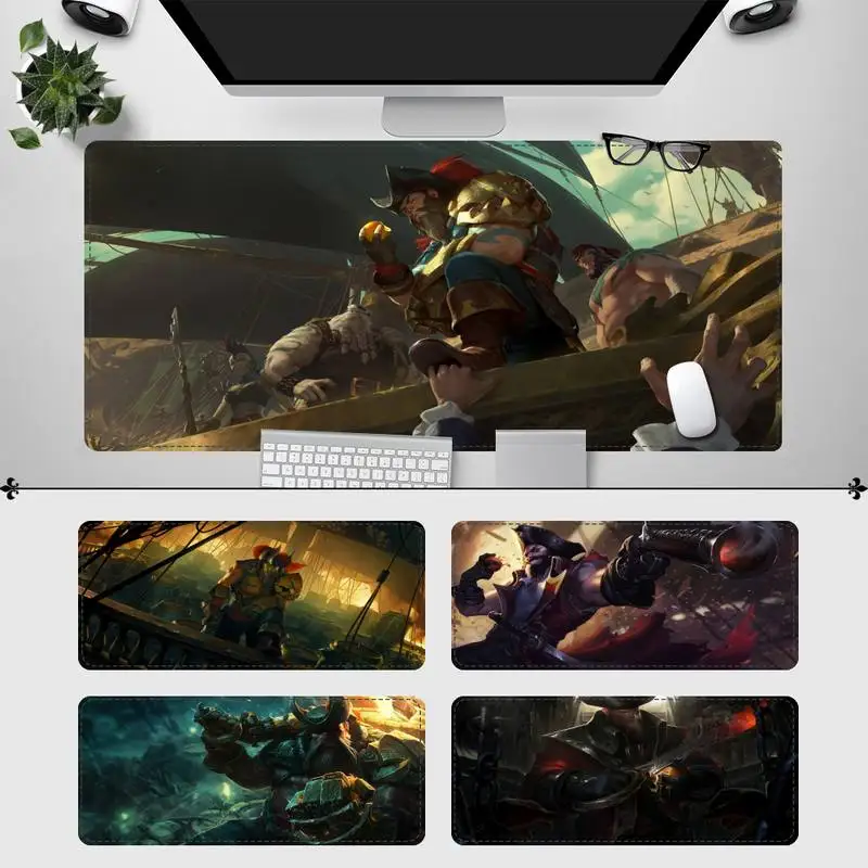 

Sale League of Legends Gangplank Gaming Mouse Pad PC Laptop Gamer Mousepad Antislip Mat Keyboard Desk Mat For League of Legends