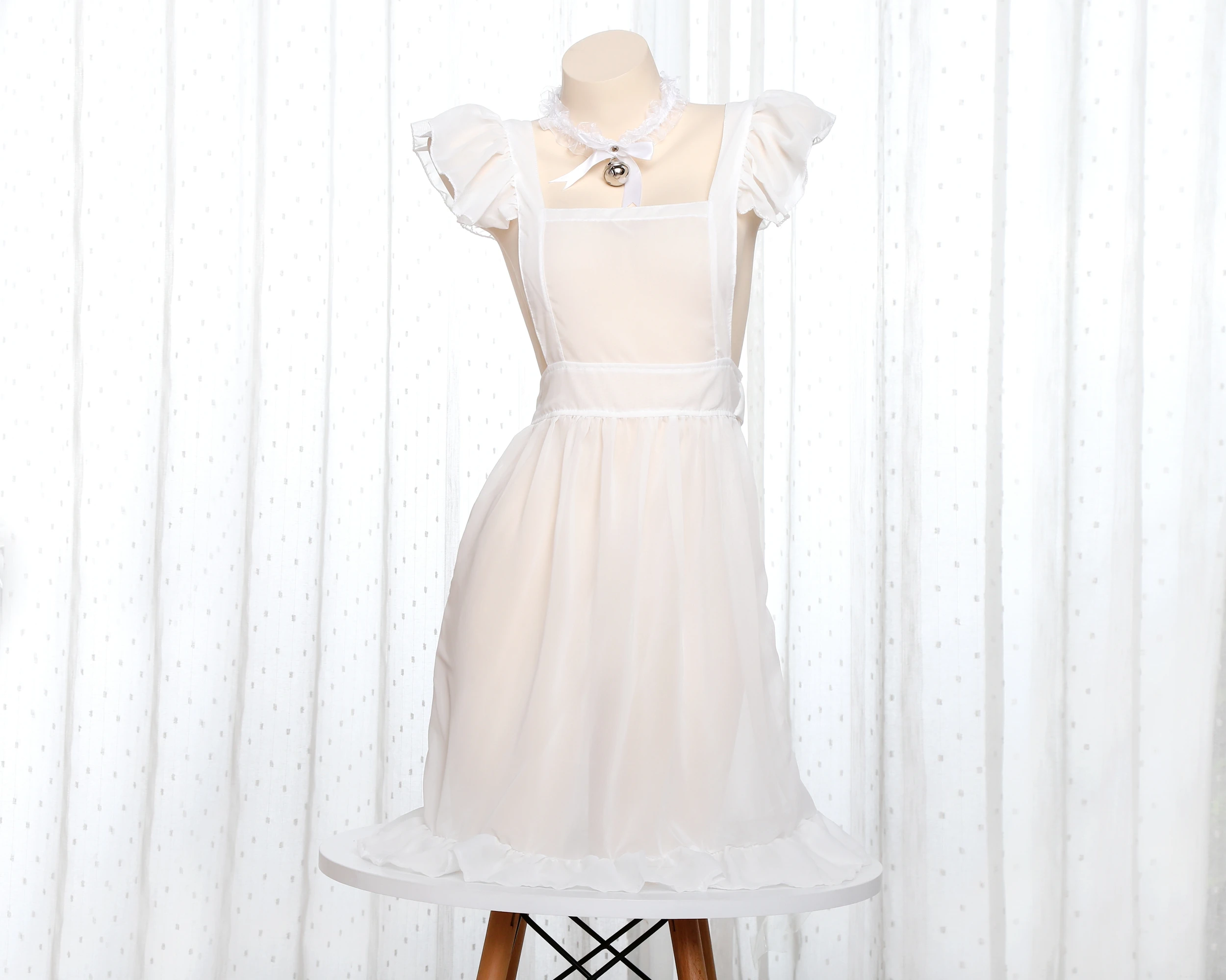

New Sexy Maid Lace Heart Hollow Tight Lingerie Bodysuit Women sukumizu Lingerie Set Sexy Maid uniform Cosplay Wholesale Lingerie