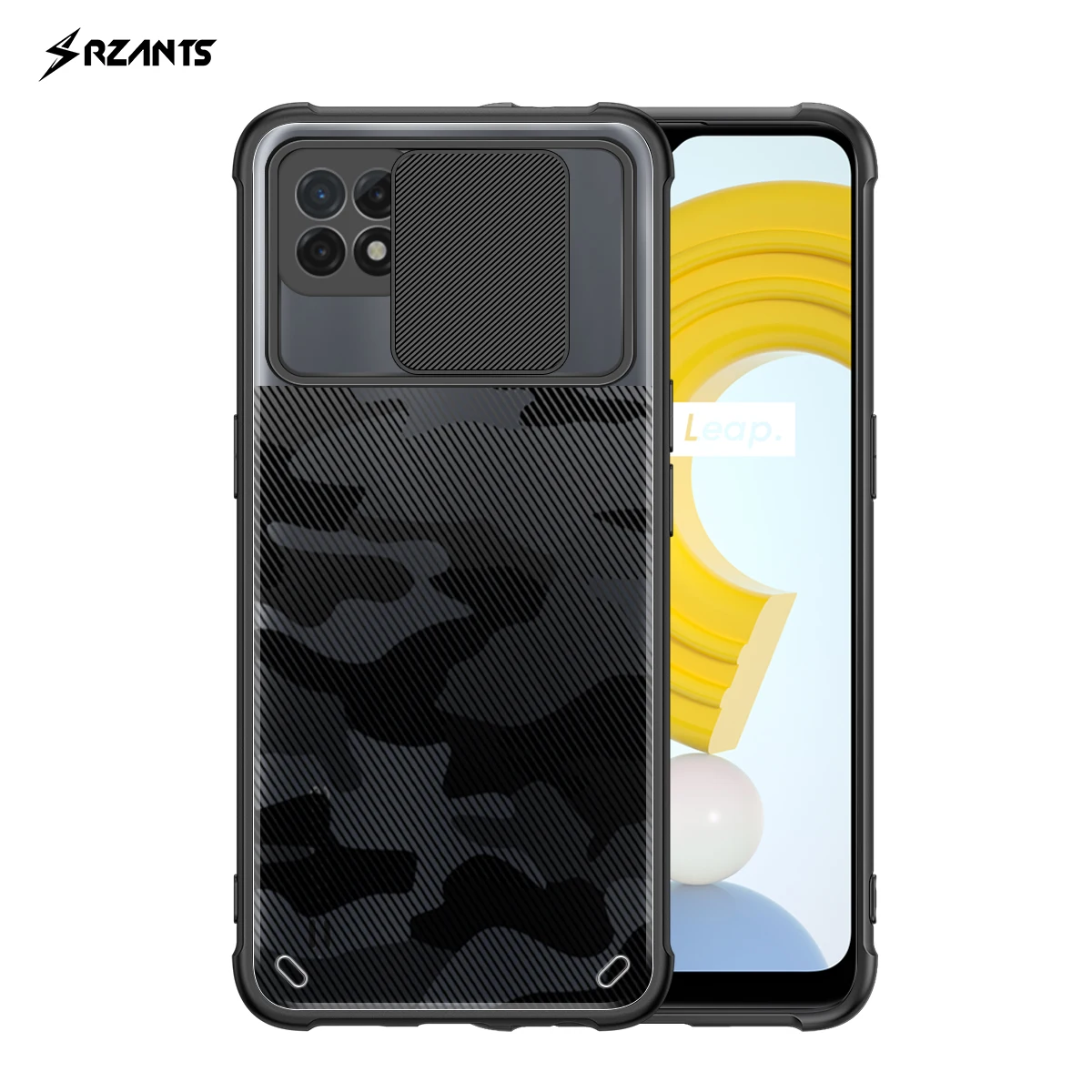 

Rzants For OPPO Realme C21 Realme C25 Case Soft Cover [Camouflage Lens Protection] Thin Slim Phone Casing