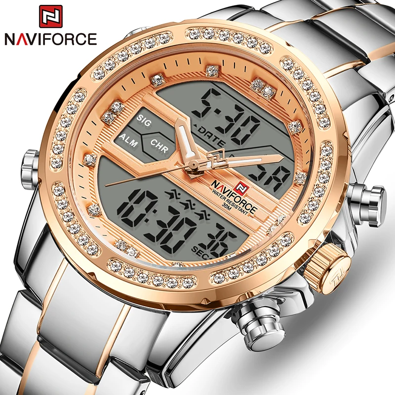 

NAVIFORCE Men Watch Top Luxury Brand Military Sports Mens Watches Stainless Steel Waterproof Quartz Clock Male Relogio Masculino