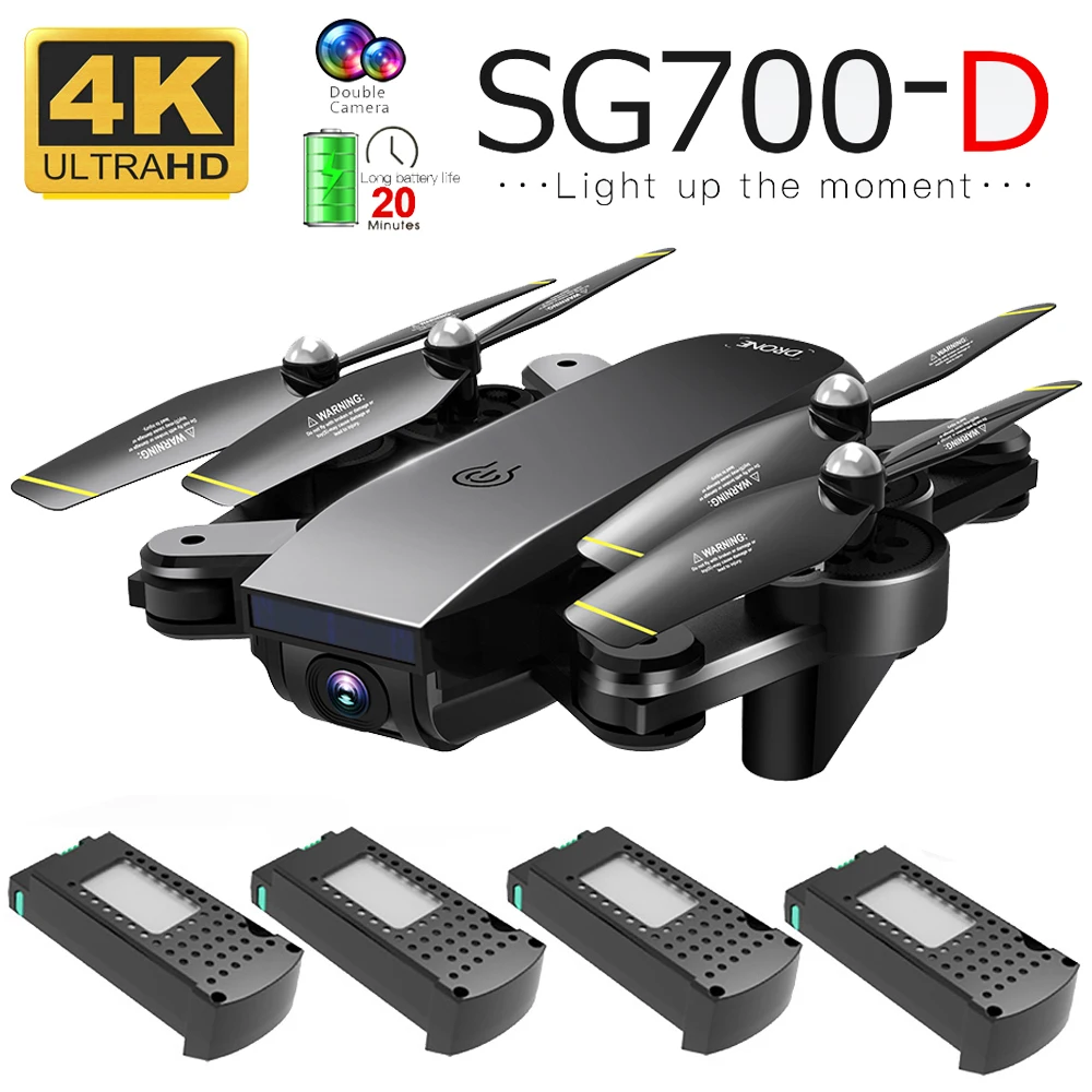 Квадрокоптер Sg700d с двойной Hd камерой Wi Fi Fpv|Радиоуправляемые самолеты| |
