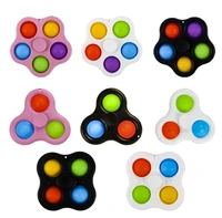 100pcslot fun fidget toy spinner stress relief toy simple dimple toy anti stress squeeze toy push bubble sensory
