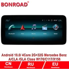 Автомобильный мультимедийный плеер Bonroad, Android, навигация с дисплеем, Авторадио для Mercedes Benz ACLAGLA Class W175X156C117 2013-2018