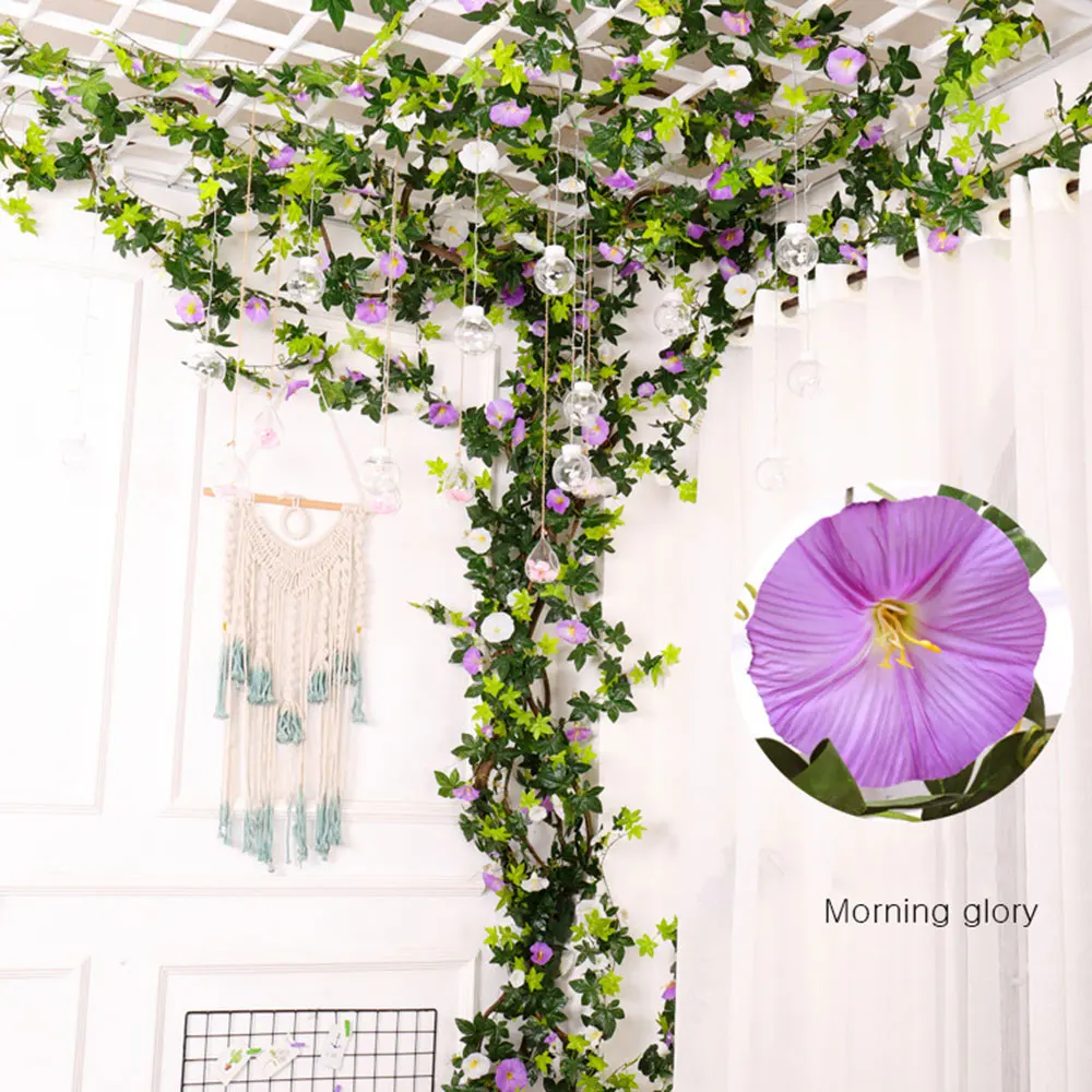 Моделирование Morning Glory ротанга декоративный искусственный цветок Крытый для труб