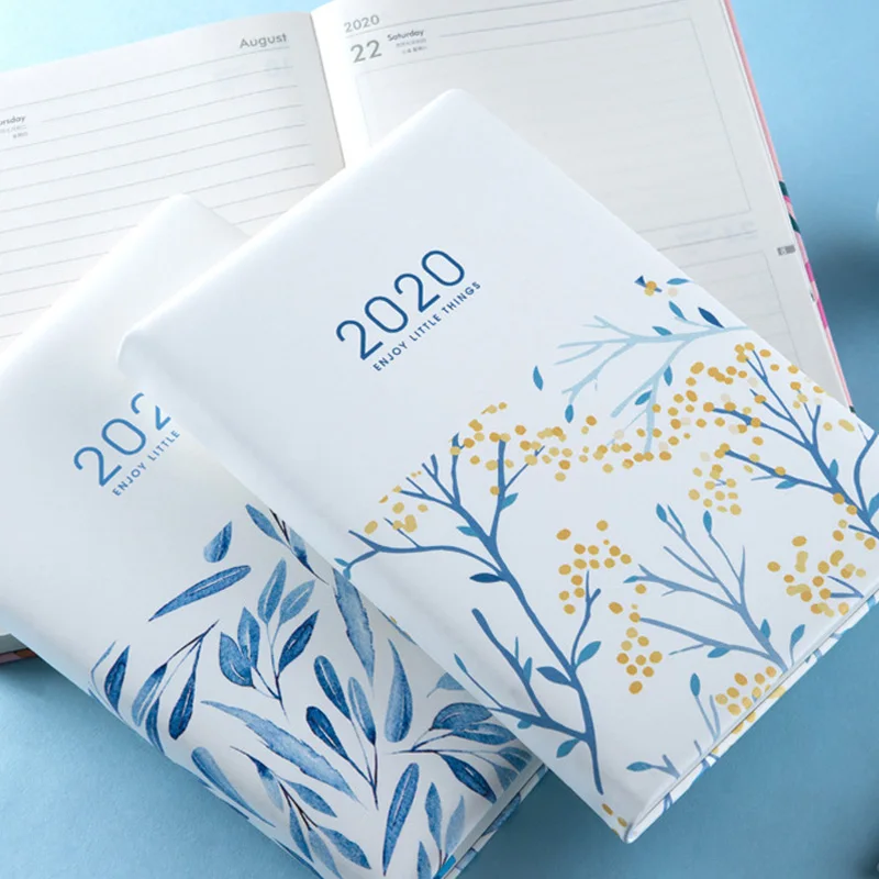 Kawaii планировщик цветок A5 план книга 2020 портативный календарь расписание