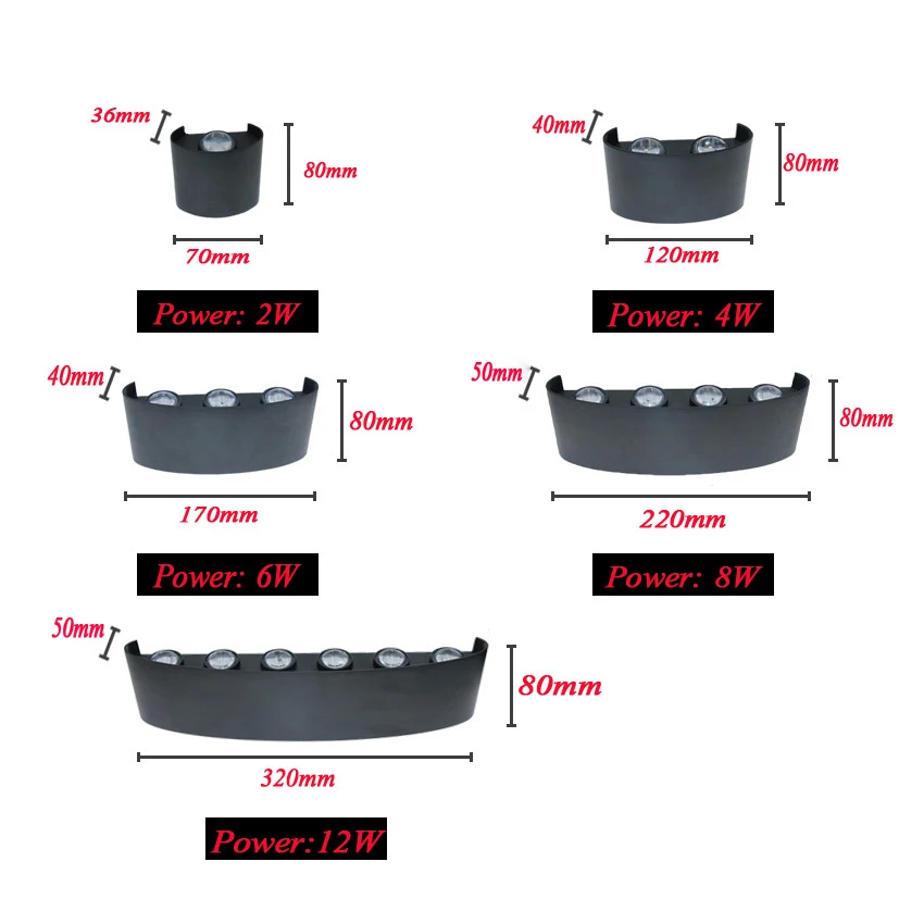 Светодиодный настенный светильник IP65 наружная водонепроницаемая лампа для сада