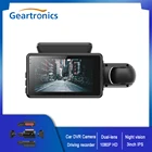 Миниатюрный Автомобильный видеорегистратор с 3-дюймовым IPS-дисплеем и двумя объективами, широкоугольная камера 150  HD с углом обзора 1080P, монитор ночной съемки, акселерометр, регистратор вождения