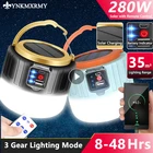 Светодиодный светильник рь для кемпинга на солнечной батарее, 280 Вт