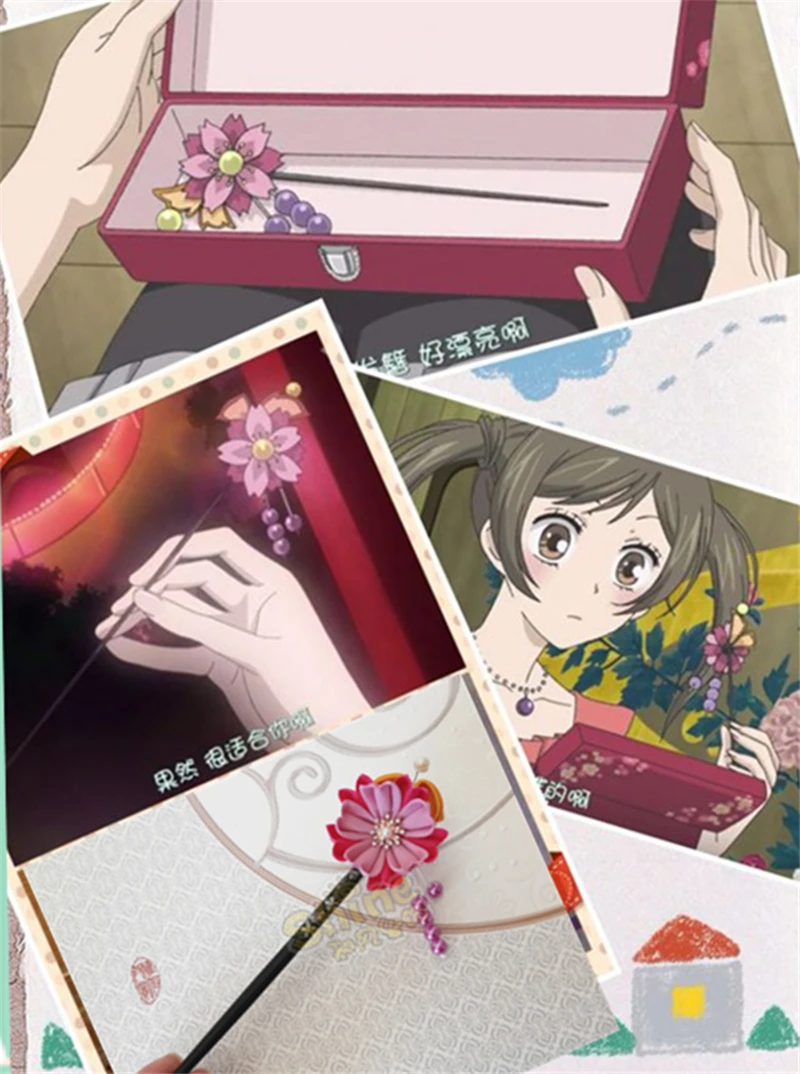 Аксессуары для волос ручной работы аниме Kamisama Kiss Momozono Nanami Cos шпилька вишня