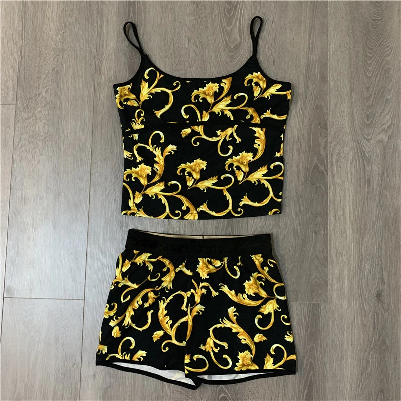 Женский тонкий хлопковый мягкий жилет с высокой эластичностью и принтом топ