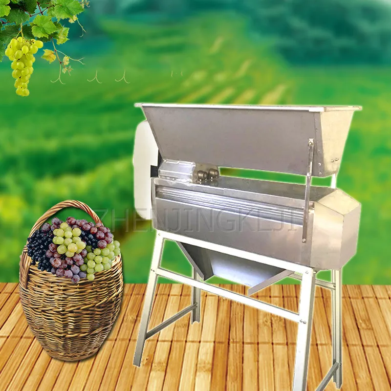 

Коммерческий маленький виноград сломанной машина 220V домашние фрукты разделочную доску Destemmer дробилка 1-2 тонн/ч красное вино пива, ликера из...