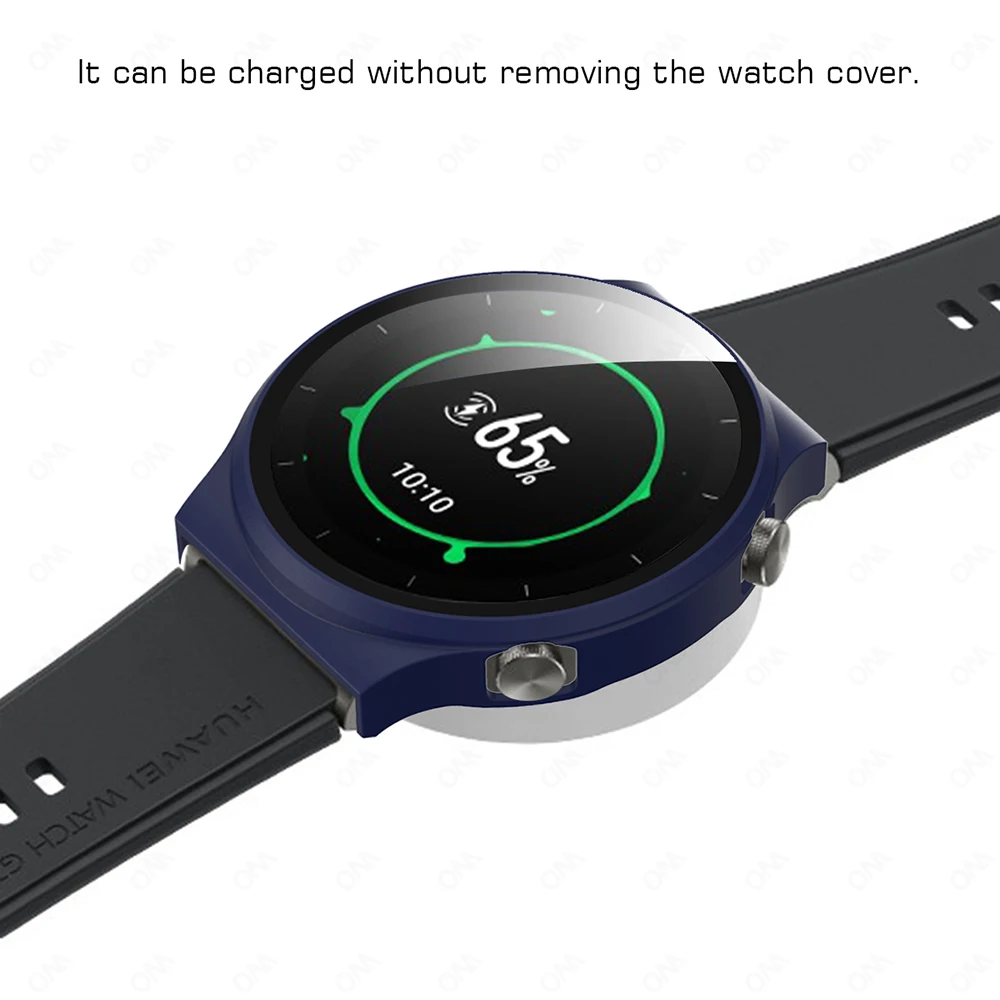 Матовый чехол для Huawei Watch GT 2 Pro Бампер с закаленным стеклом Smartwatch 9H Защита экрана