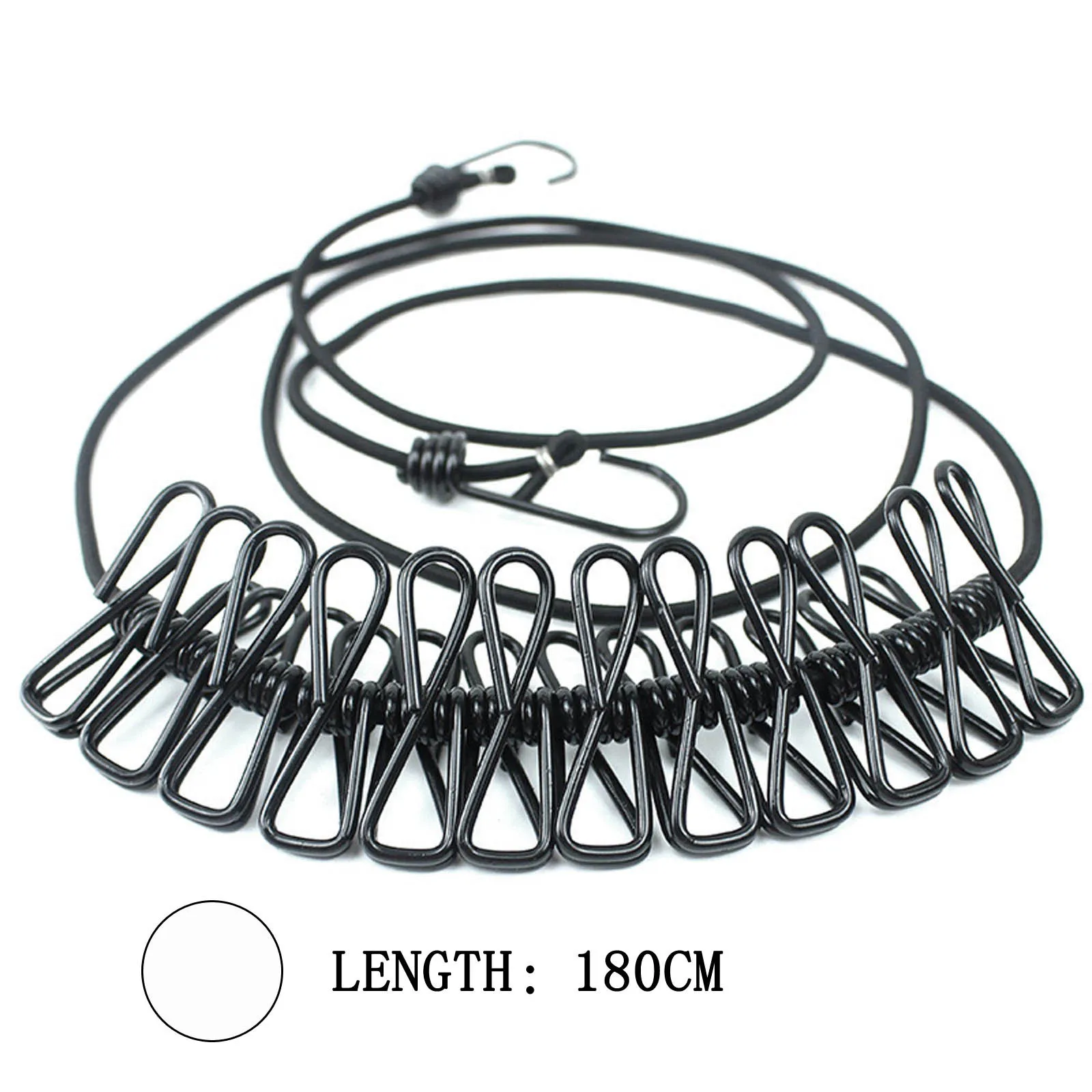 

Portable Clothesline Windproof Clothes Rope Drying Rack Cloth Hanging Line Outdoor Camping Traveling Indoor Multifunction Tools