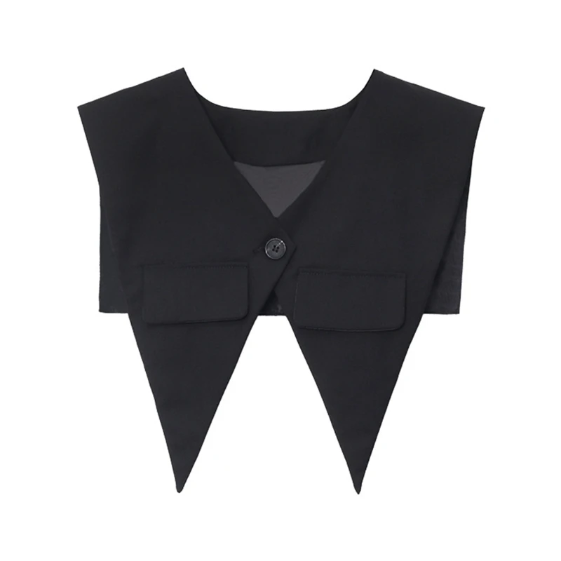 

896E New Suit Fake Collars for Women Girls Detachable Lapel Shirt Summer Dress Decor