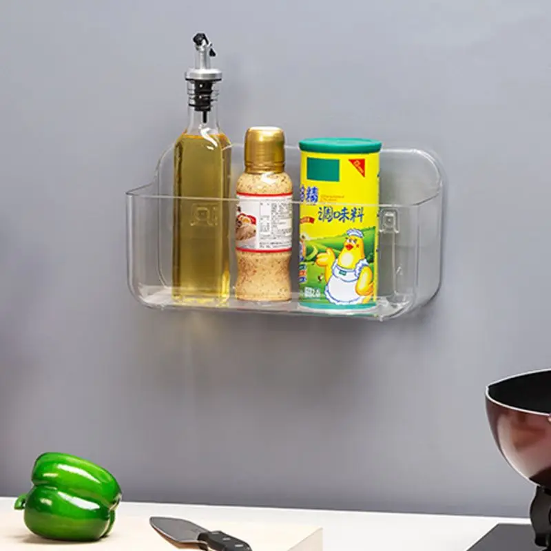 Настенная полка для ванной комнаты органайзер Многофункциональная Корзина без