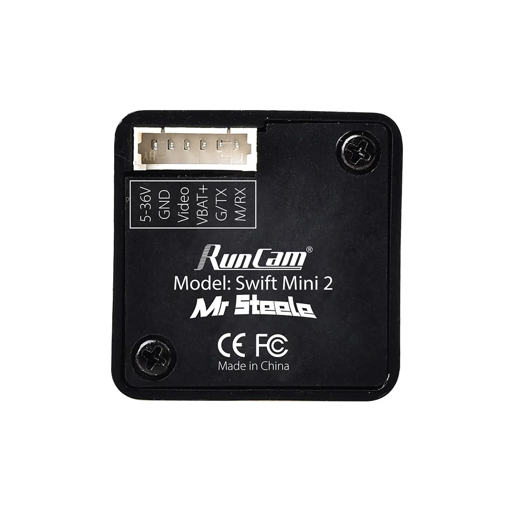 RunCam Swift Mini 2 Mr. Steele Edition 5 мм M12 600TVL FOV140 ° сенсорная Настройка сцены CCD FPV камера для