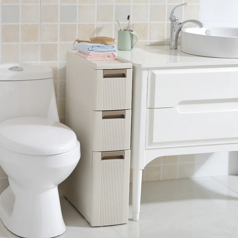 Стеллаж для хранения в ванную комнату стеллаж пола и выдвижного ящика