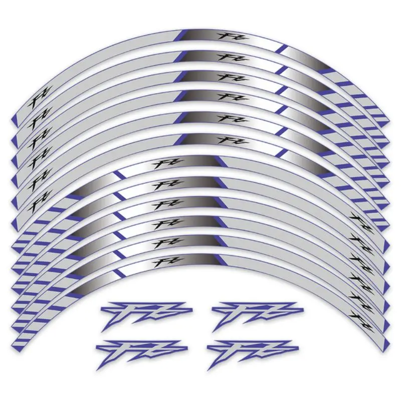 Светоотражающие защитные наклейки на внутренний обод мотоцикла с напоминанием о