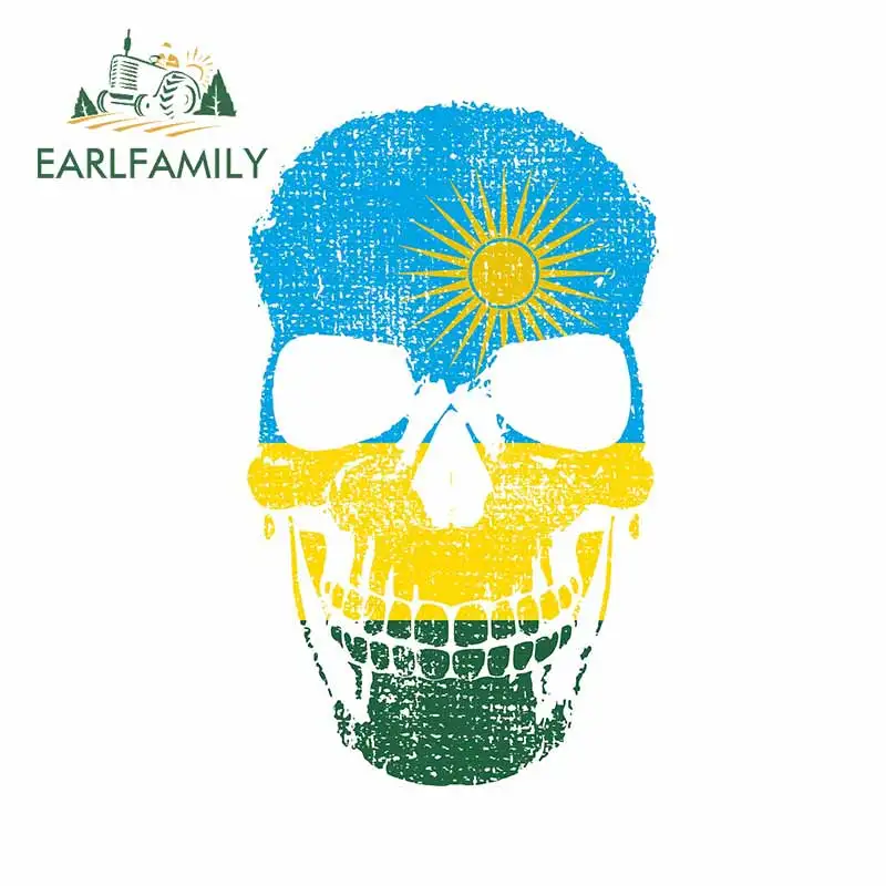 

EARLFAMILY 13cm x 8.1cm for Human Skeletonr Car Stickers Personality Decal Waterproof Scratch-Proof Suitable for VAN ATV SUV
