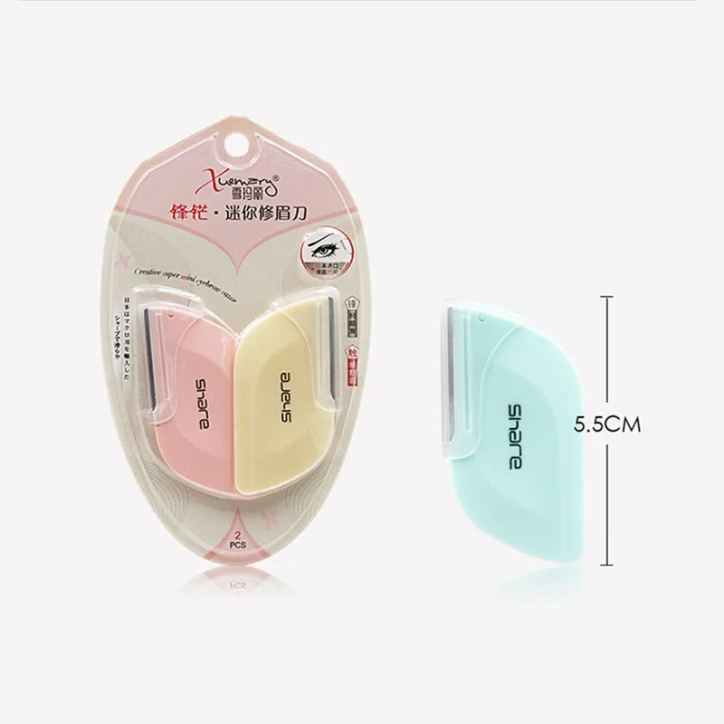 2 шт./компл. мини четырехсторонняя Бритва для удаления бровей лица Триммер Макияж