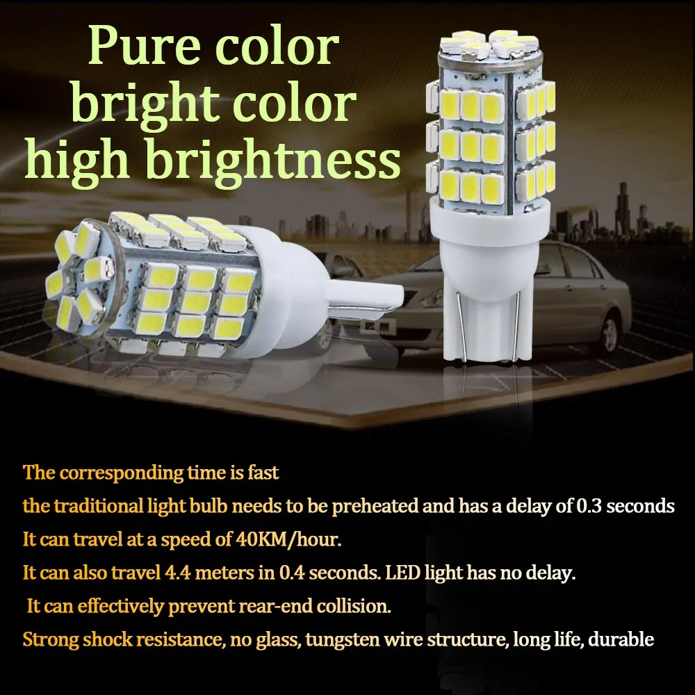 4 шт автомобильные лампы T10 12v 1206SMD Canbus 194 W5W 42 светодиодный сигнальная лампа просвет снаружи тормозной светильник купол палатки для chevrolet, skoda Лада