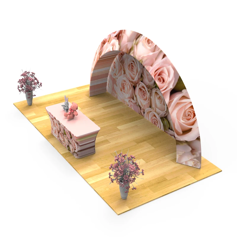 20 футов портативный многоразовый выставочный стенд стандартный дисплей для