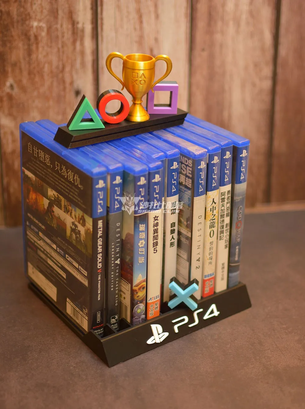 Полка для хранения игровых приставок с 3d рисунком держатель CD NS Switch ps4 ps5