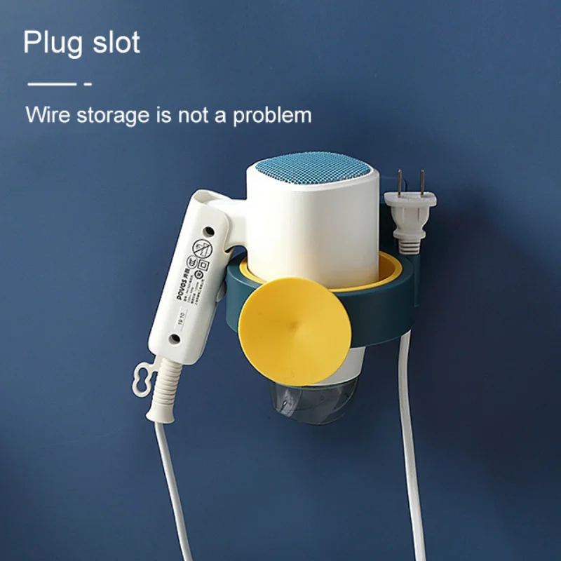 

s Free Punch Hair Dryer Rack Shelf Household Wall Hanging Toilet Toilet Bathroom Storage Rack Hair Dryer Hanger