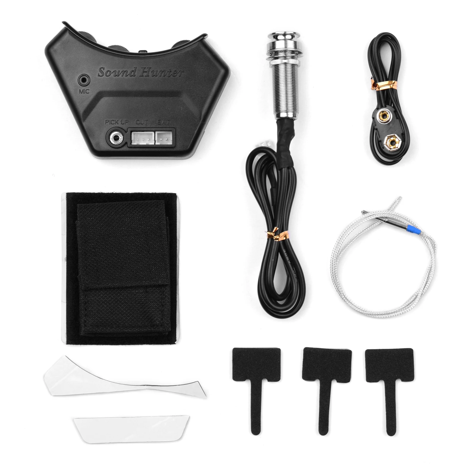 

Guitar Pickup with Pickup Piezo Rod Endpin Jack Cable 3pcs Double Sided Tapes Adhesive Fastener Tape