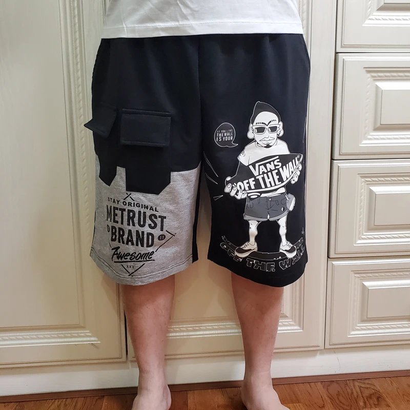 

Shorts Men plus size oversized european 7xl 8xl male cotton loose short trousers hip hop men shorts 2xl 7xl 8xl Chinese style