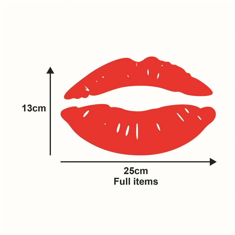 3D зеркало Губы Макияж наклейки на стену креативное искусство обои наклейка