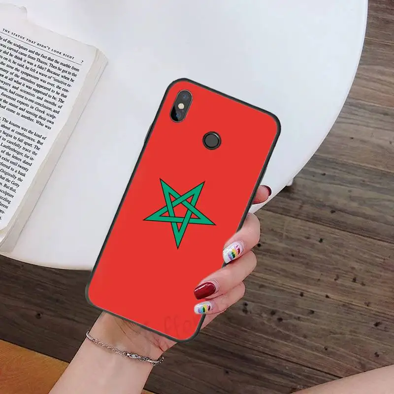 

Morocco Flag Coat Of Arms Phone Case For Xiaomi redmi note mi 7 8 9 10 a s t pro max 4G 5g shell coque