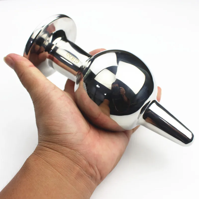 Анальная пробка с бусинами расширитель анального шара из нержавеющей стали 3