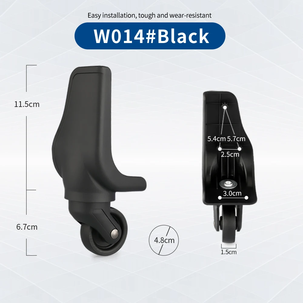 Customized wheel Compatible with diplamot password luggage trolley case accessories universal wheels suitcase elastic
