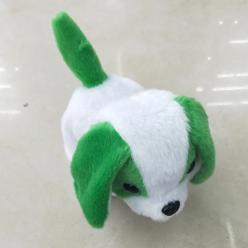 Green Новые детские электронные игрушки для домашних животных, плюшевый робот-собака, щенок, красочные забавные игрушки для малышей, рождественский подарок - Цвет: Green
