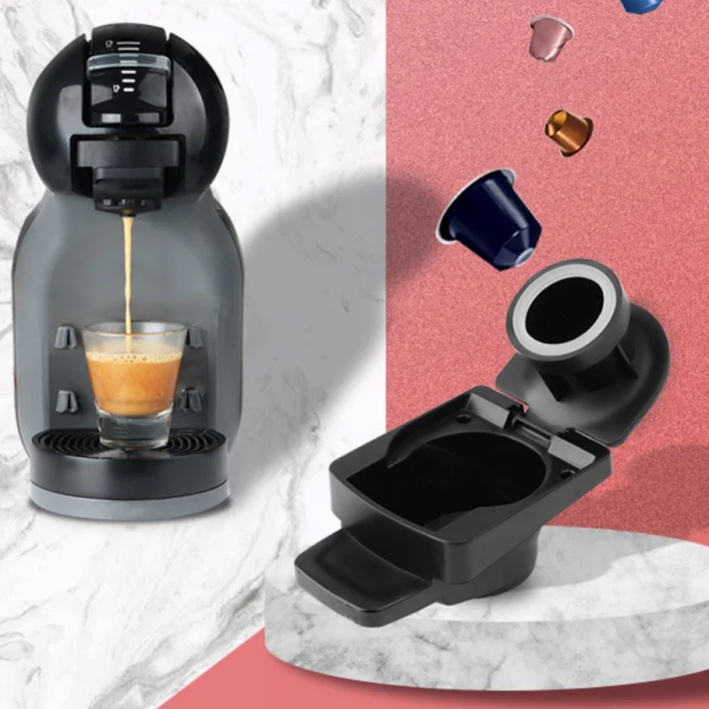 Адаптер для кофейной капсулы Nespresso совместимый с кофеваркой Dolce Gusto многоразовые