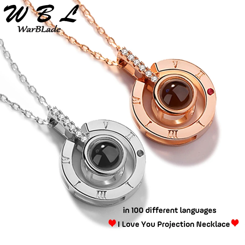 Ожерелье с подвеской-проектором Я тебя люблю 26 видов | Украшения и аксессуары