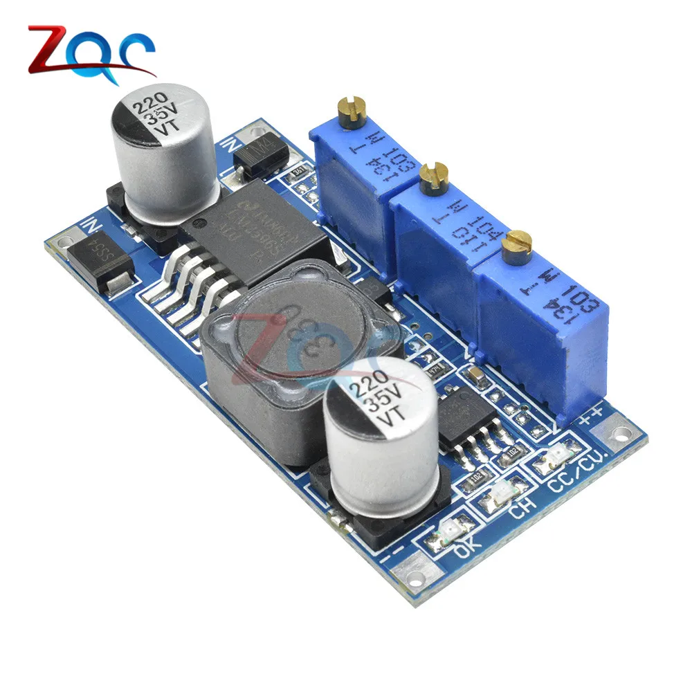 LM2596 Шаг вниз Питание модуль DC-DC 7 V-35 V до 1,25 V-30 V 3A Регулируемый Напряжение регулятор конвертер Светодиодный драйвер для Arduino