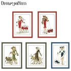 Набор для вышивки крестиком в виде собаки, 18-11 карат