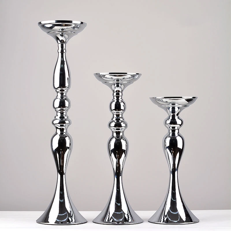 imuwen gold candle holders 50cm20 metal candlestick flower vase table centerpiece event flower rack road lead wedding decor free global shipping